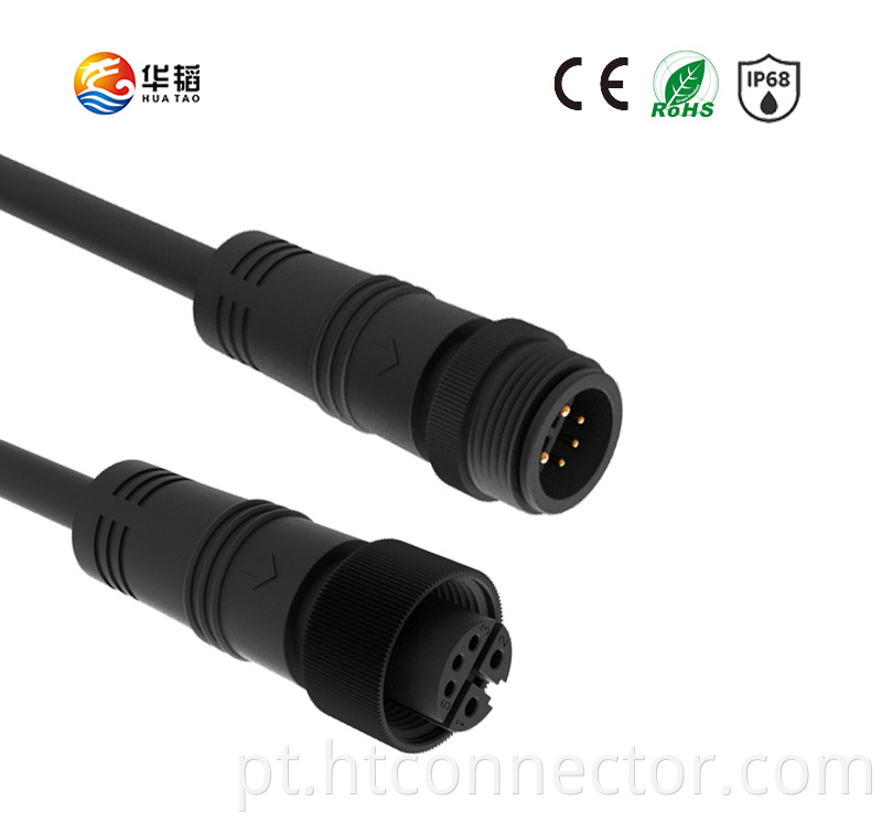 Metal round waterproof connector